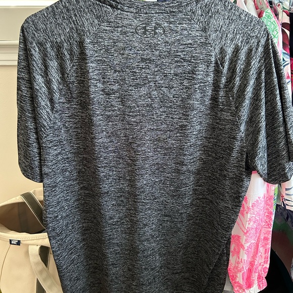 Under Armour Men's Heather Gray Short Sleeve Tech Tee - Picture 5 of 6